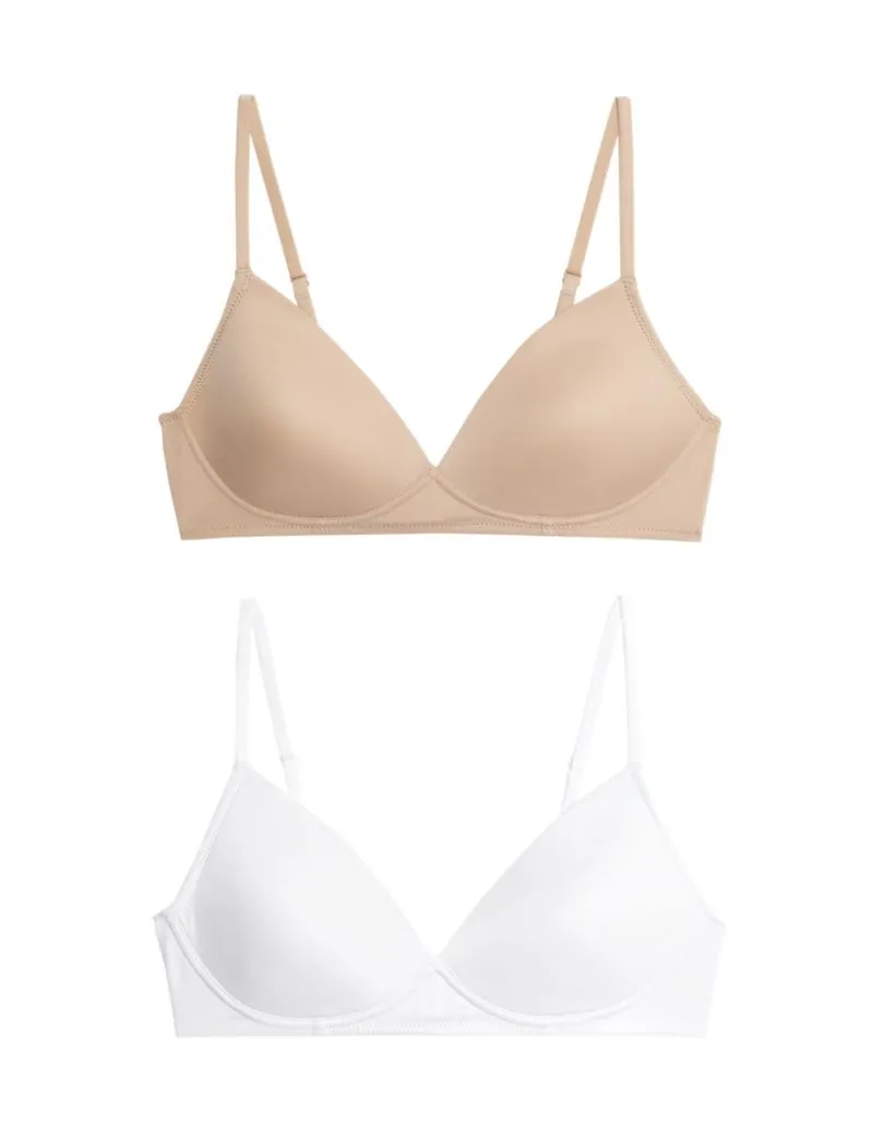 2pk Non Wired First Bras AA-D