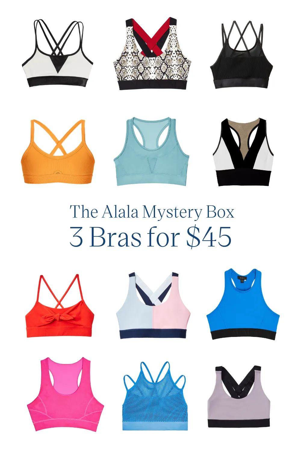 3 Bras for $45