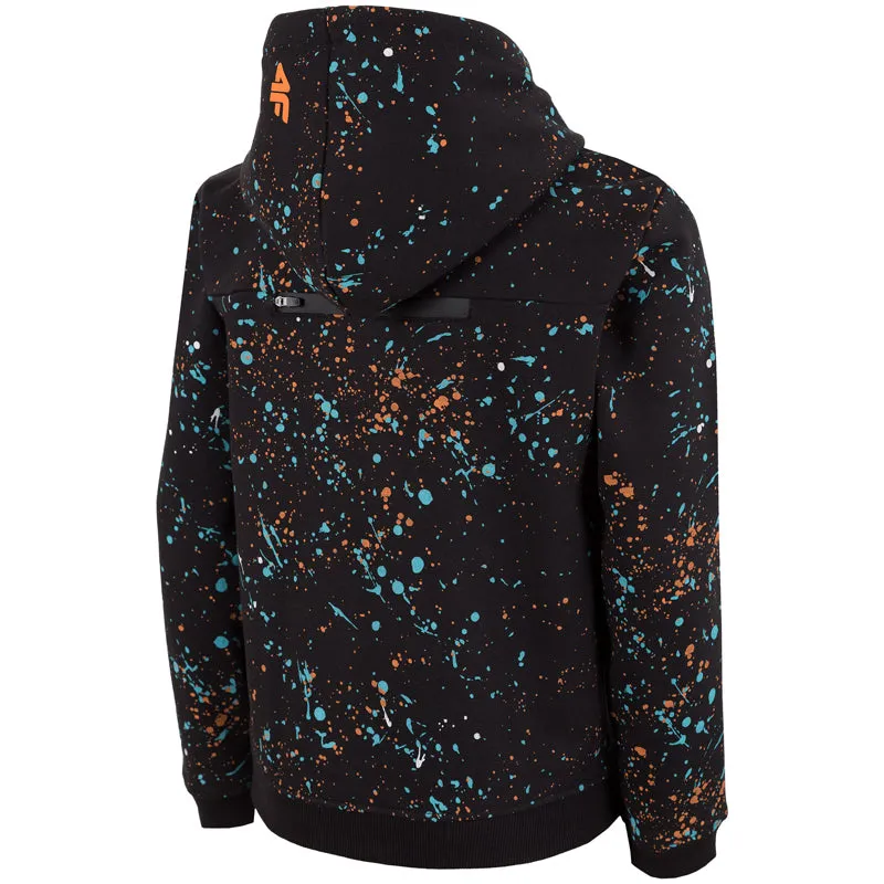 4F Colorful Splash Black Hoodies 652