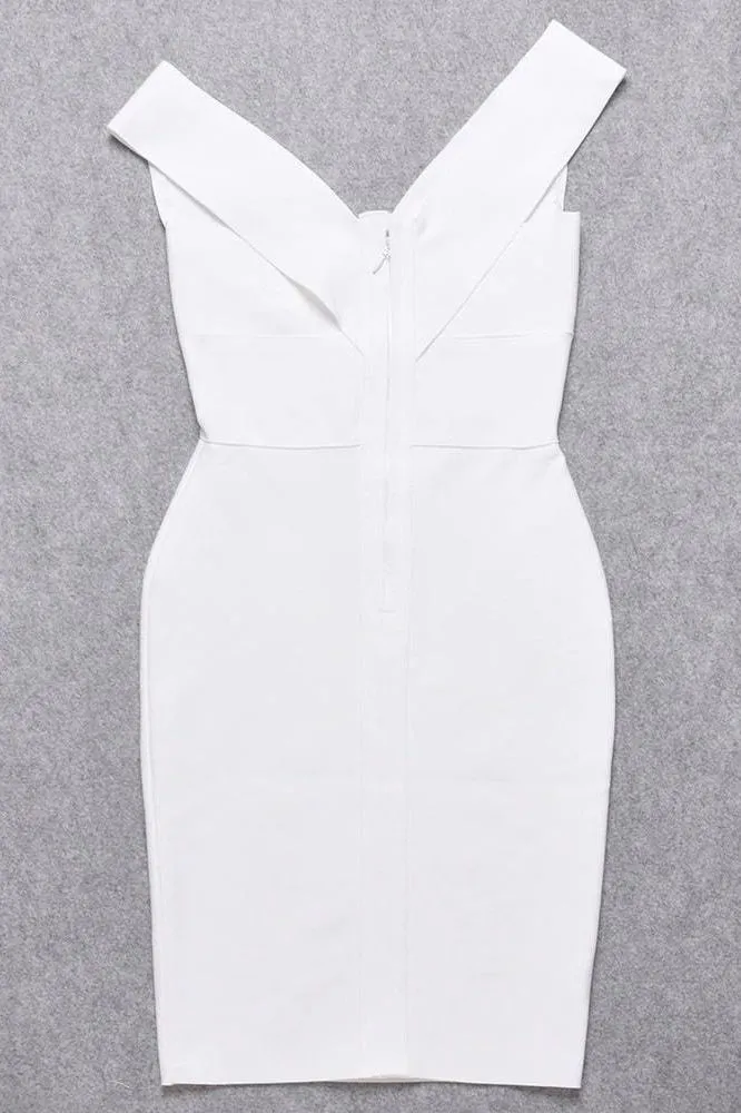 Ash Bandage Dress - Pearl White