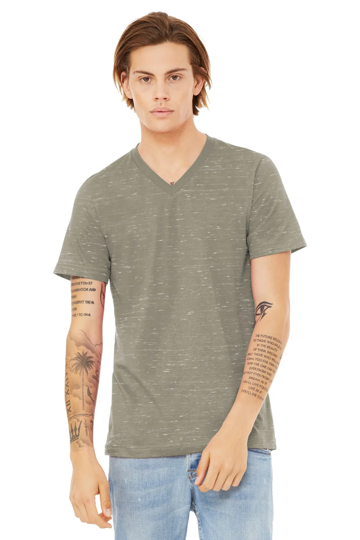 BELLA CANVAS® Unisex Textured Jersey V-Neck Tee BC3655