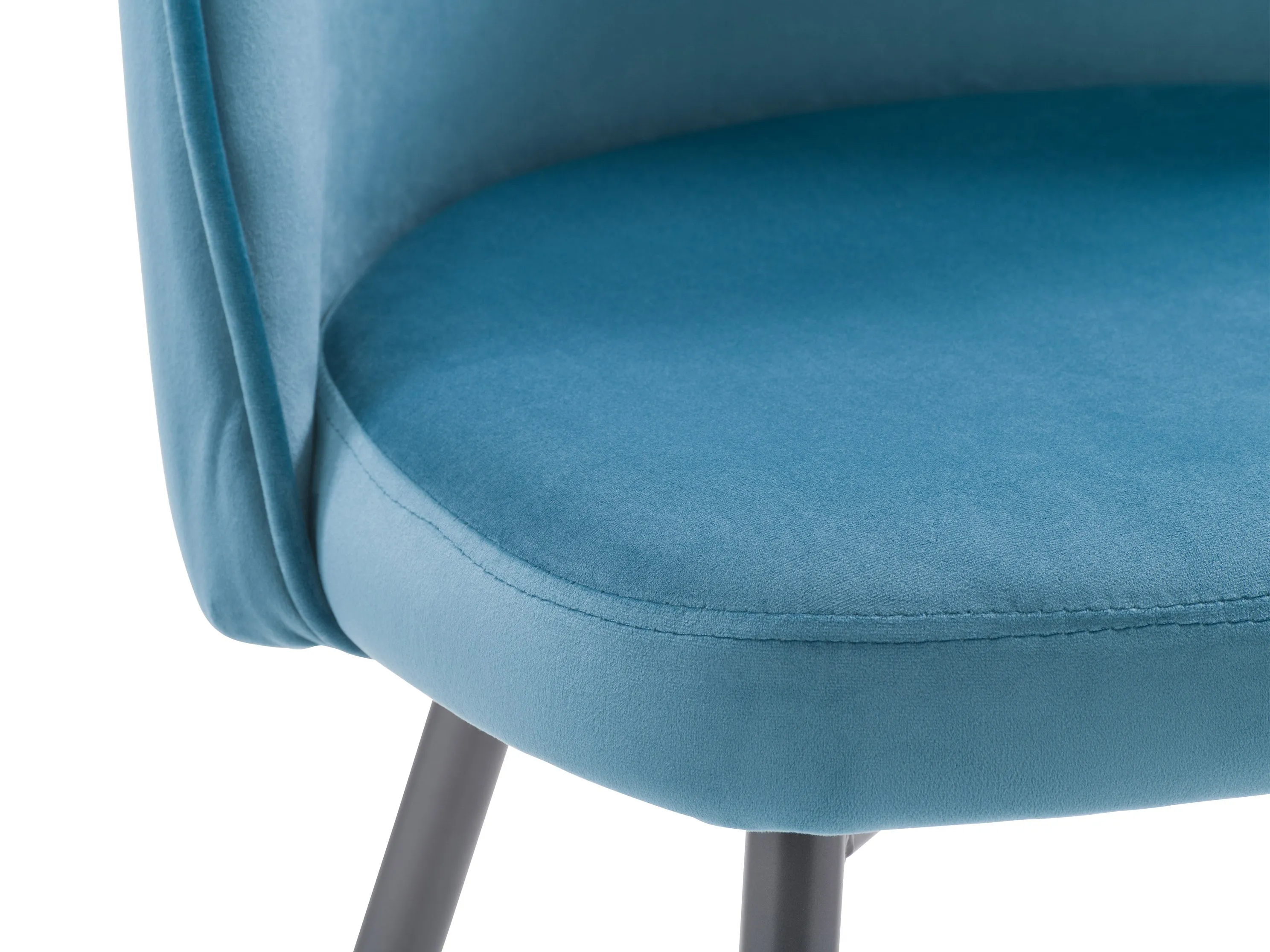 Blue Velvet Side Chair