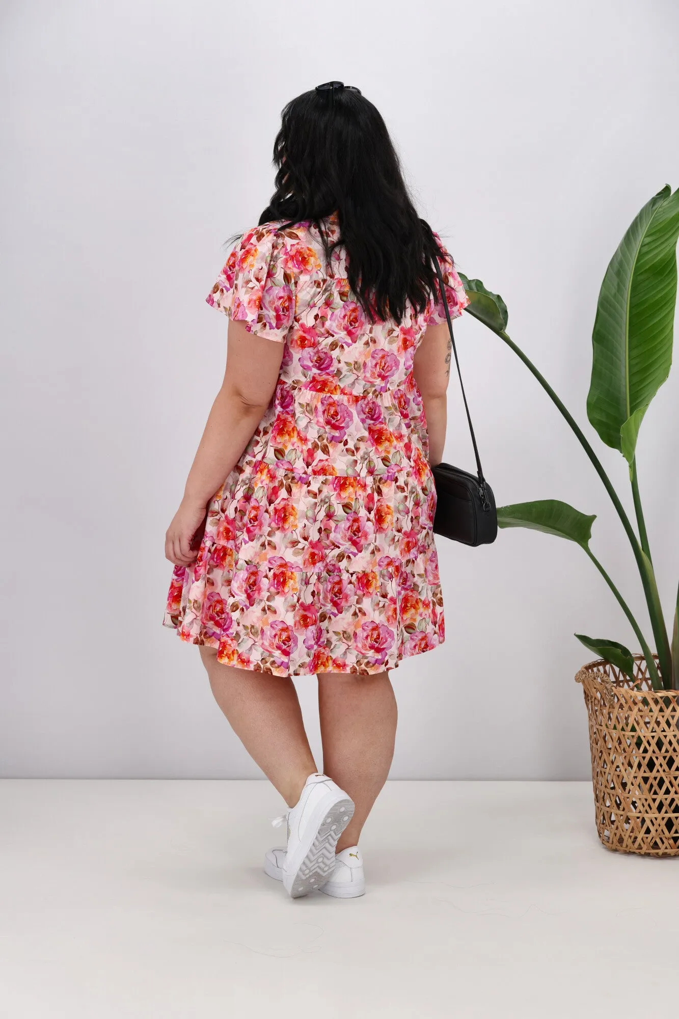 Boho Australia Bertie Dress Pink Floral