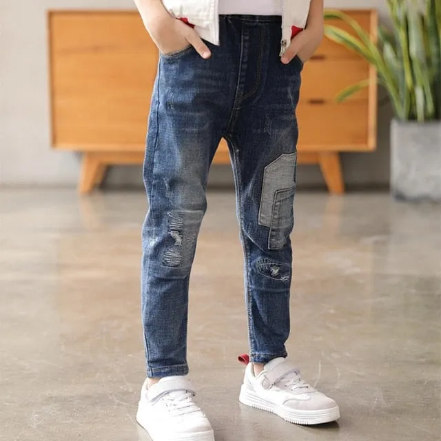 Boys Skinny Jeans Classic Pants