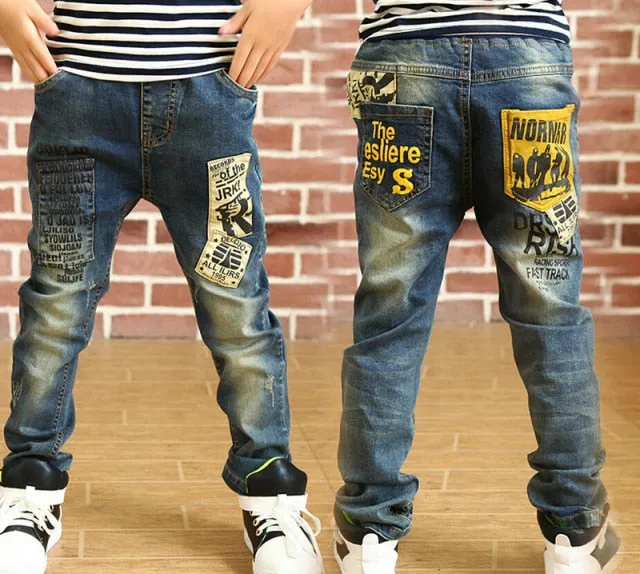 Boys Skinny Jeans Classic Pants