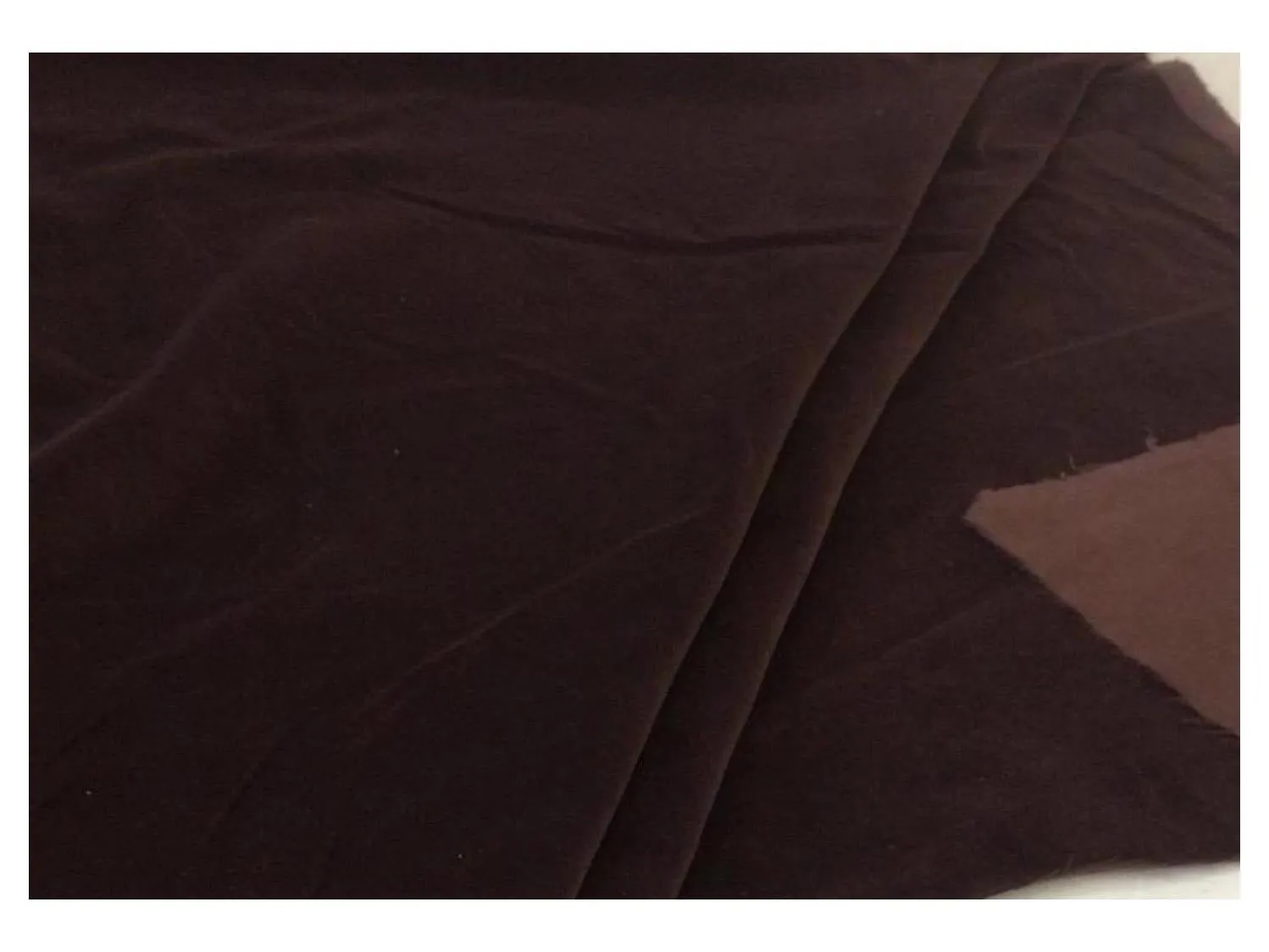 BROWN - Cotton Dressmaking Velvet Fabric - Lightweight FOR Crafting, Cushion Making and Dresses