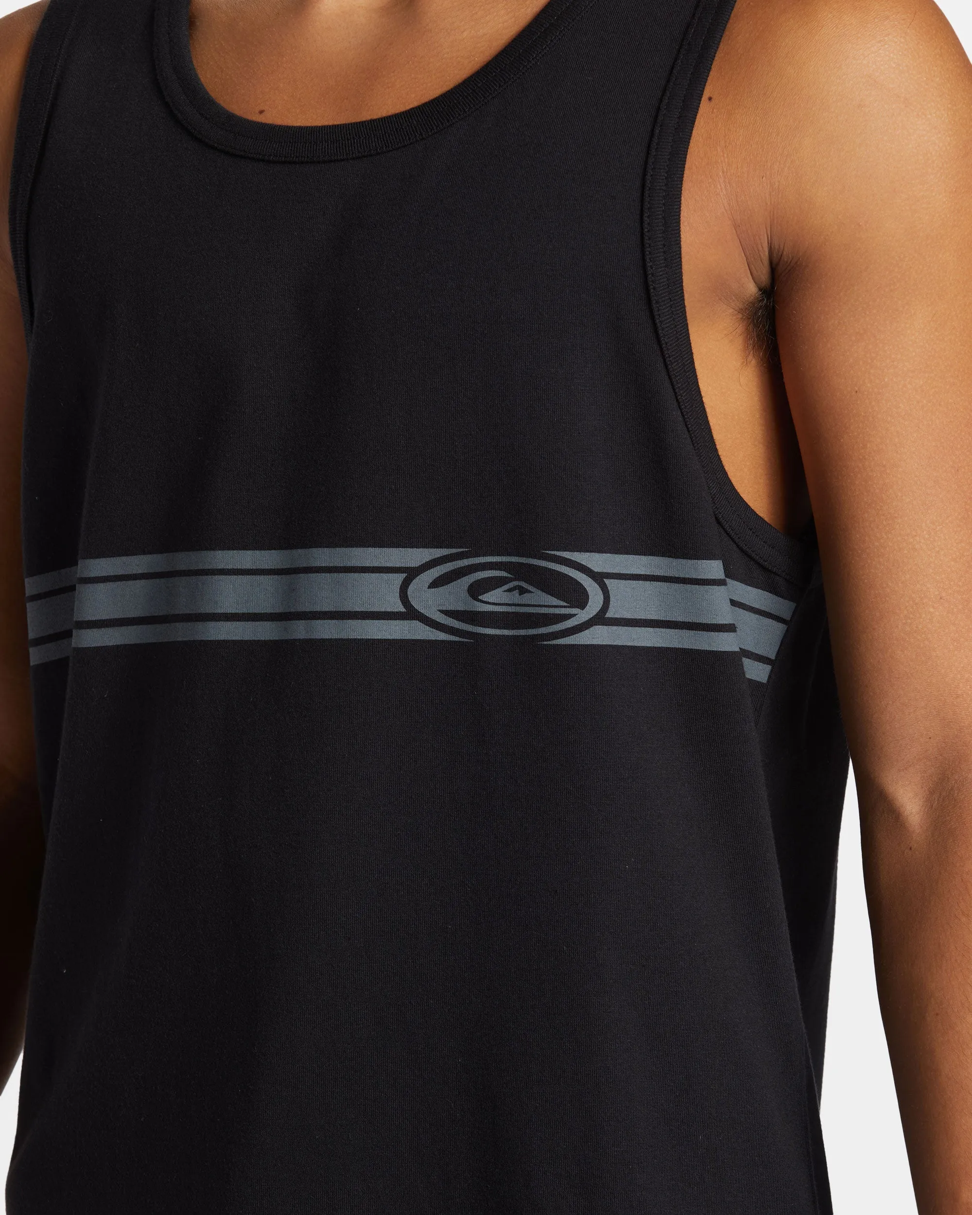 Comp Stripe Tank - Black