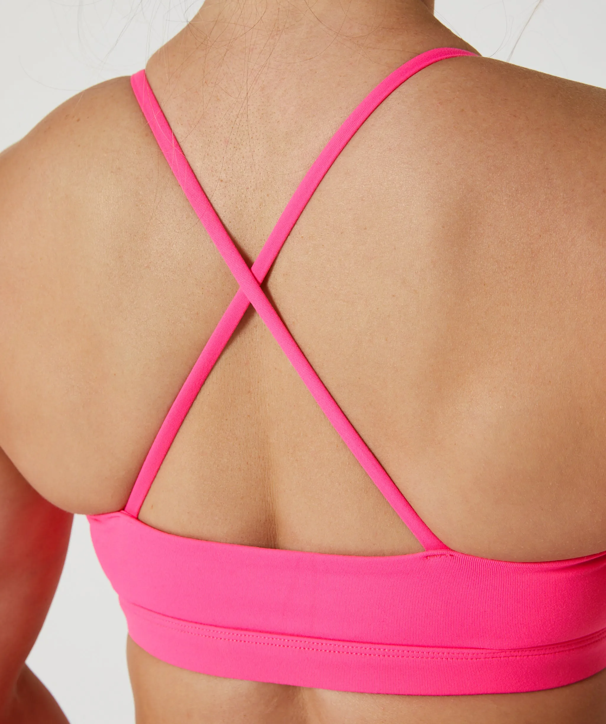 Core Strappy Sports Bra Bubblegum Pink