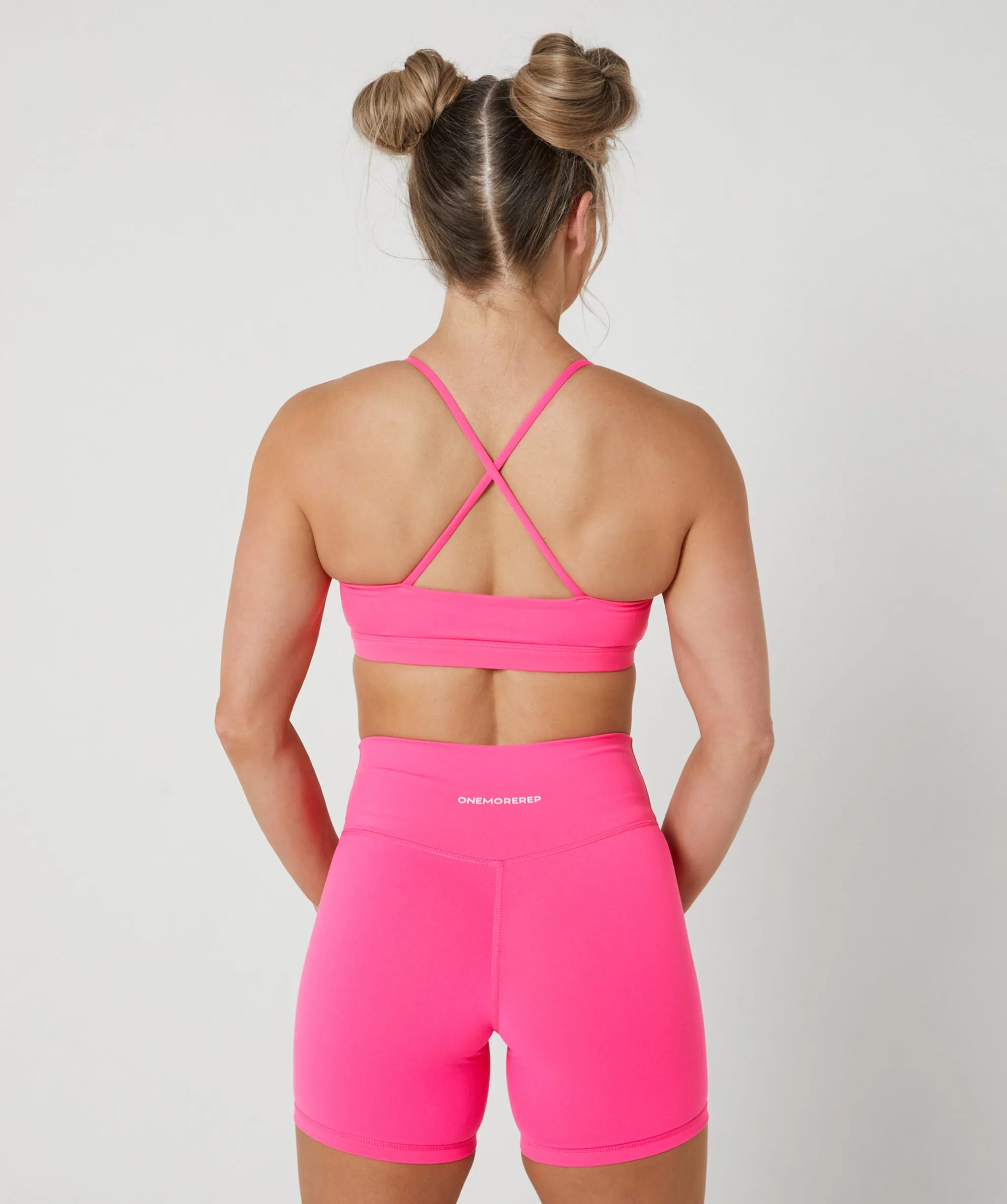 Core Strappy Sports Bra Bubblegum Pink