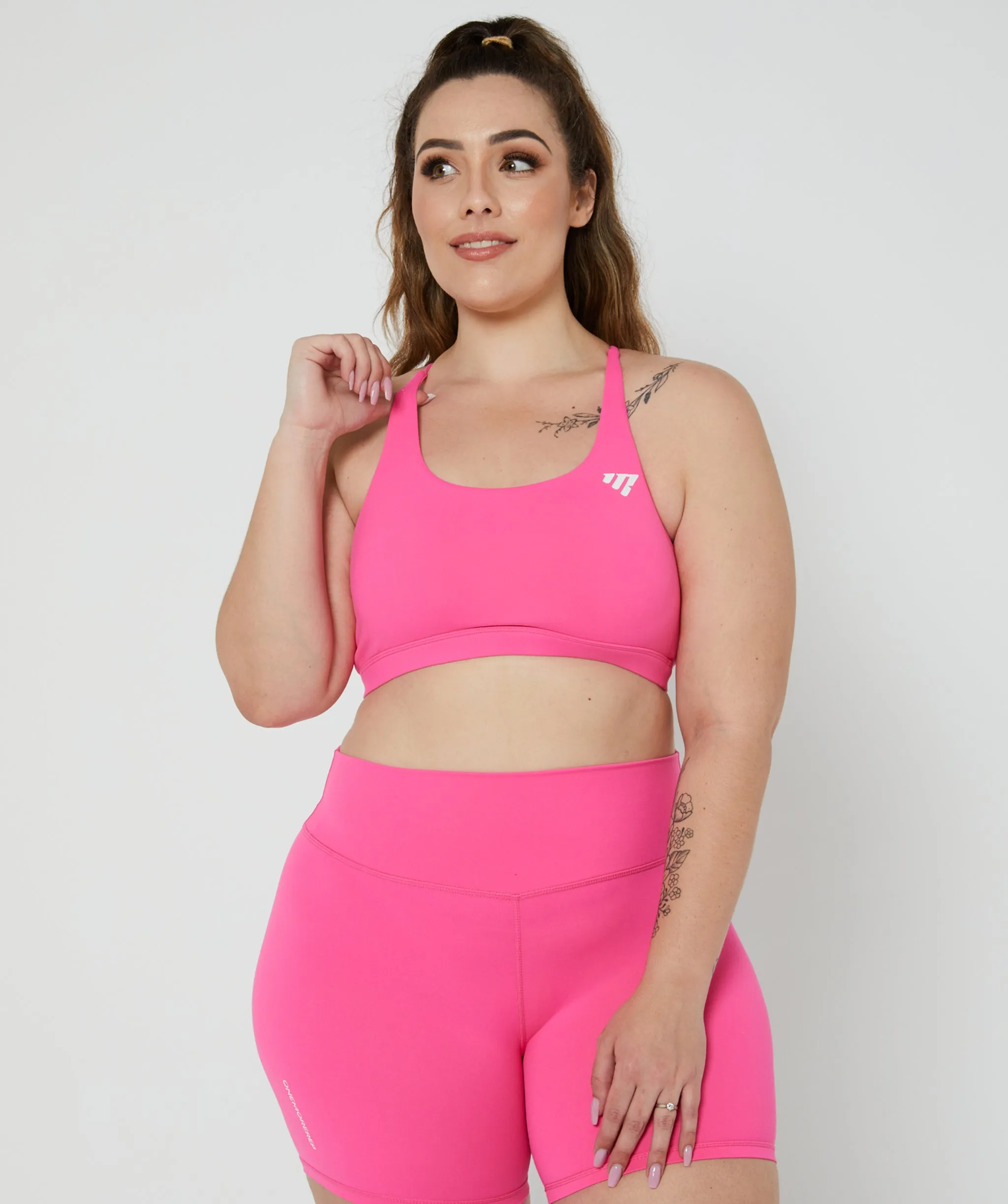 Core Strappy Sports Bra Bubblegum Pink