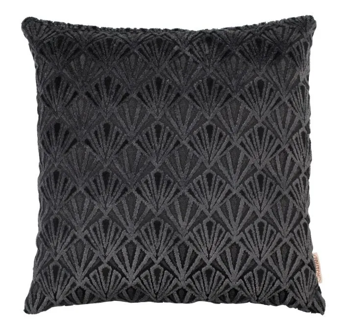 Daisy Pillow Black