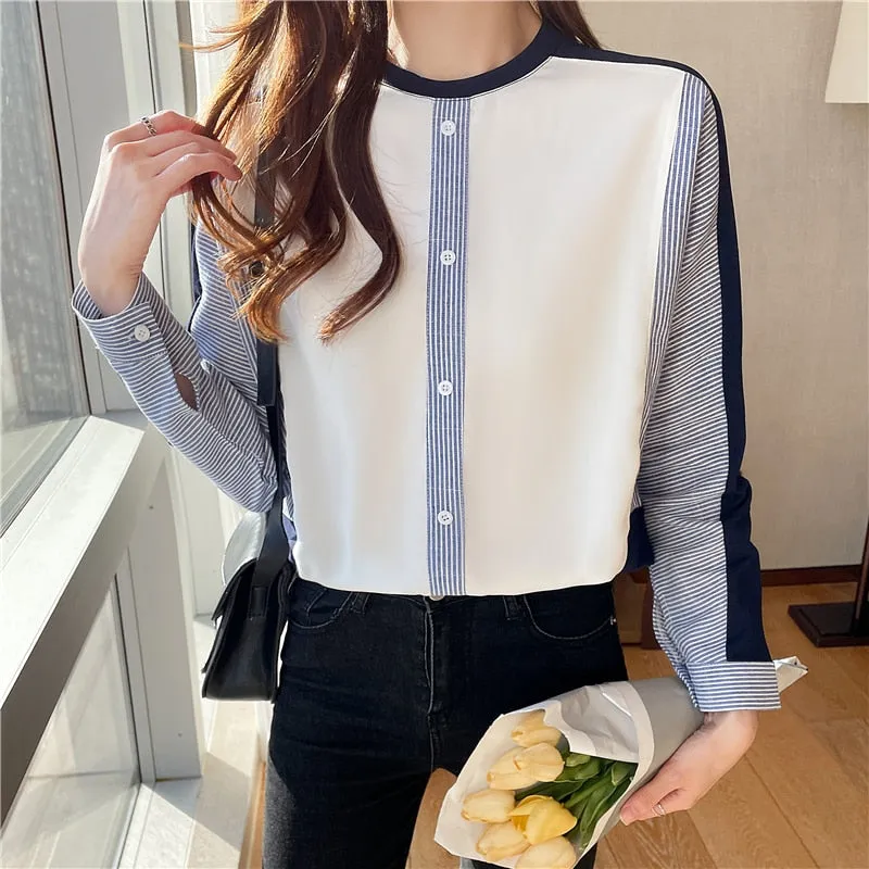 deanwangkt fashion printing ladies shirts Women's Blouses  Spring Summer Long Sleeve Shirts Tops Blusas Mujer