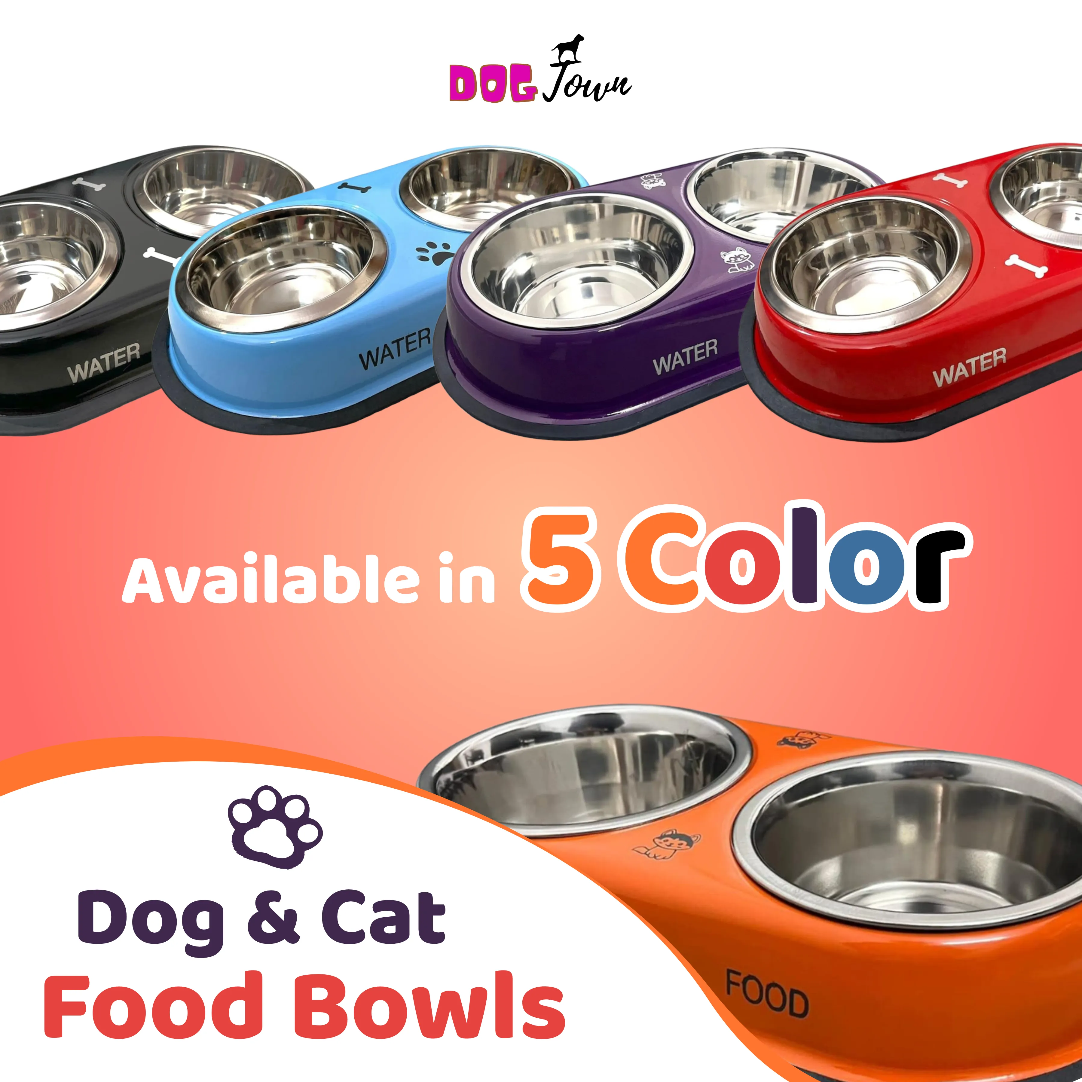 Exclusive Pet Dining Combo: Steel Double Diner Bowls with Anti-Slip Mat   Superbone Salmon Oil Chicken Sticks | 30% OFF