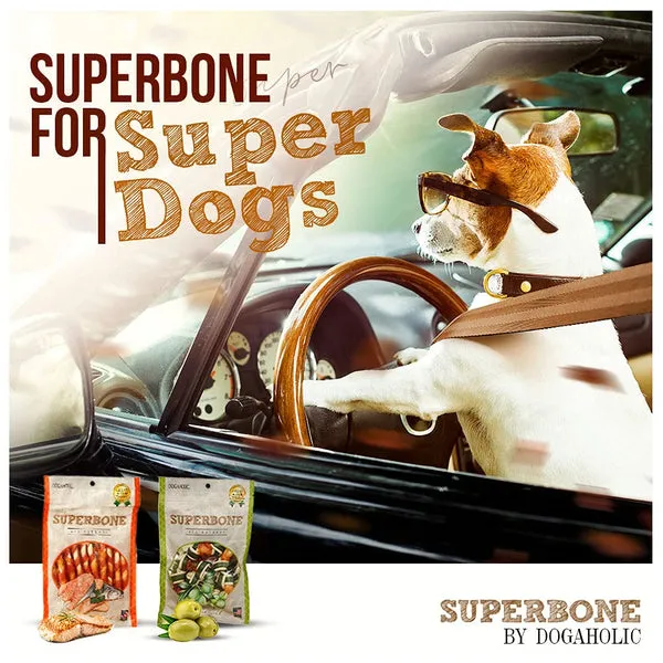 Exclusive Pet Dining Combo: Steel Double Diner Bowls with Anti-Slip Mat   Superbone Salmon Oil Chicken Sticks | 30% OFF