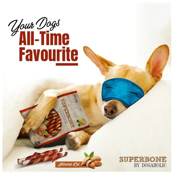 Exclusive Pet Dining Combo: Steel Double Diner Bowls with Anti-Slip Mat   Superbone Salmon Oil Chicken Sticks | 30% OFF