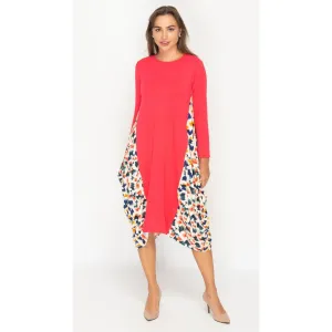 Georgiana Dress Coral Multi Insert