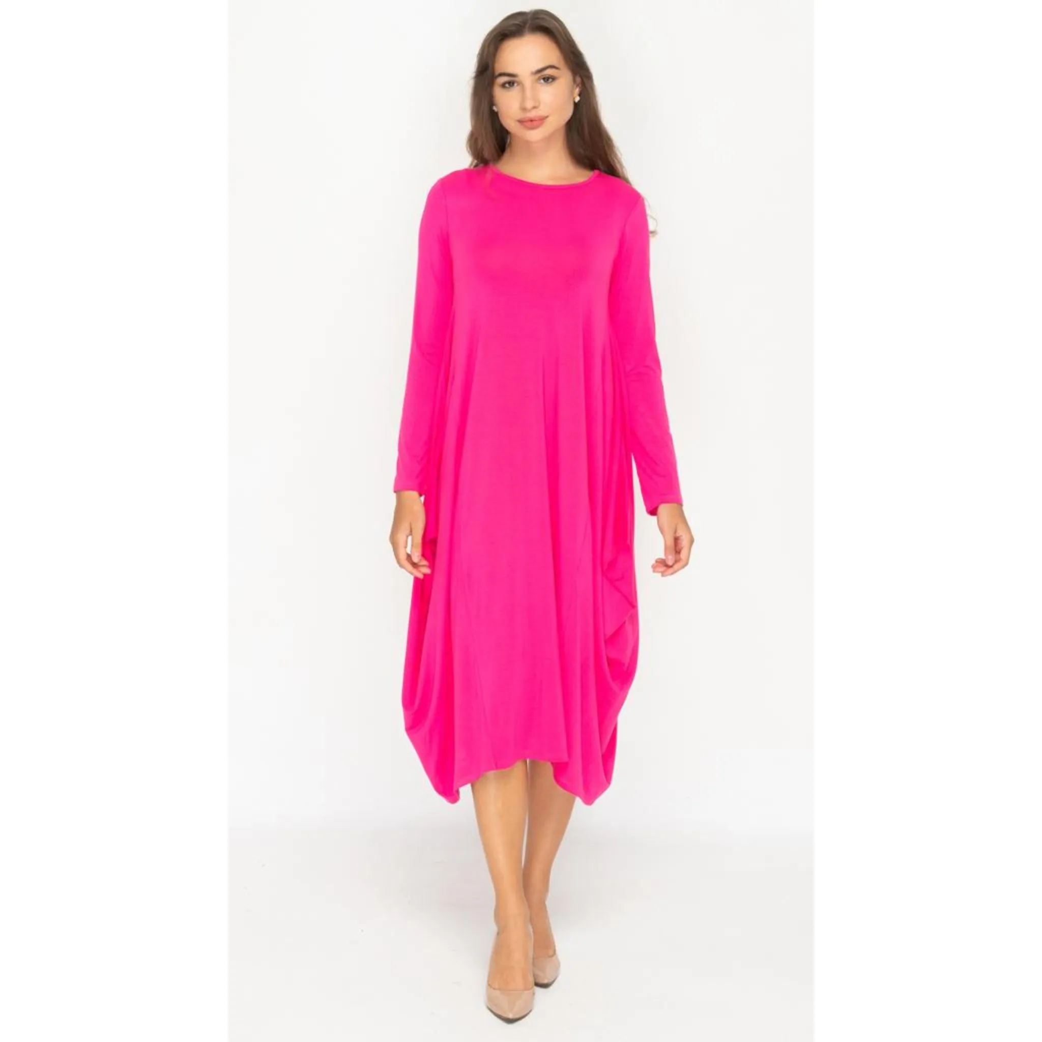 Georgiana Dress Hot Pink