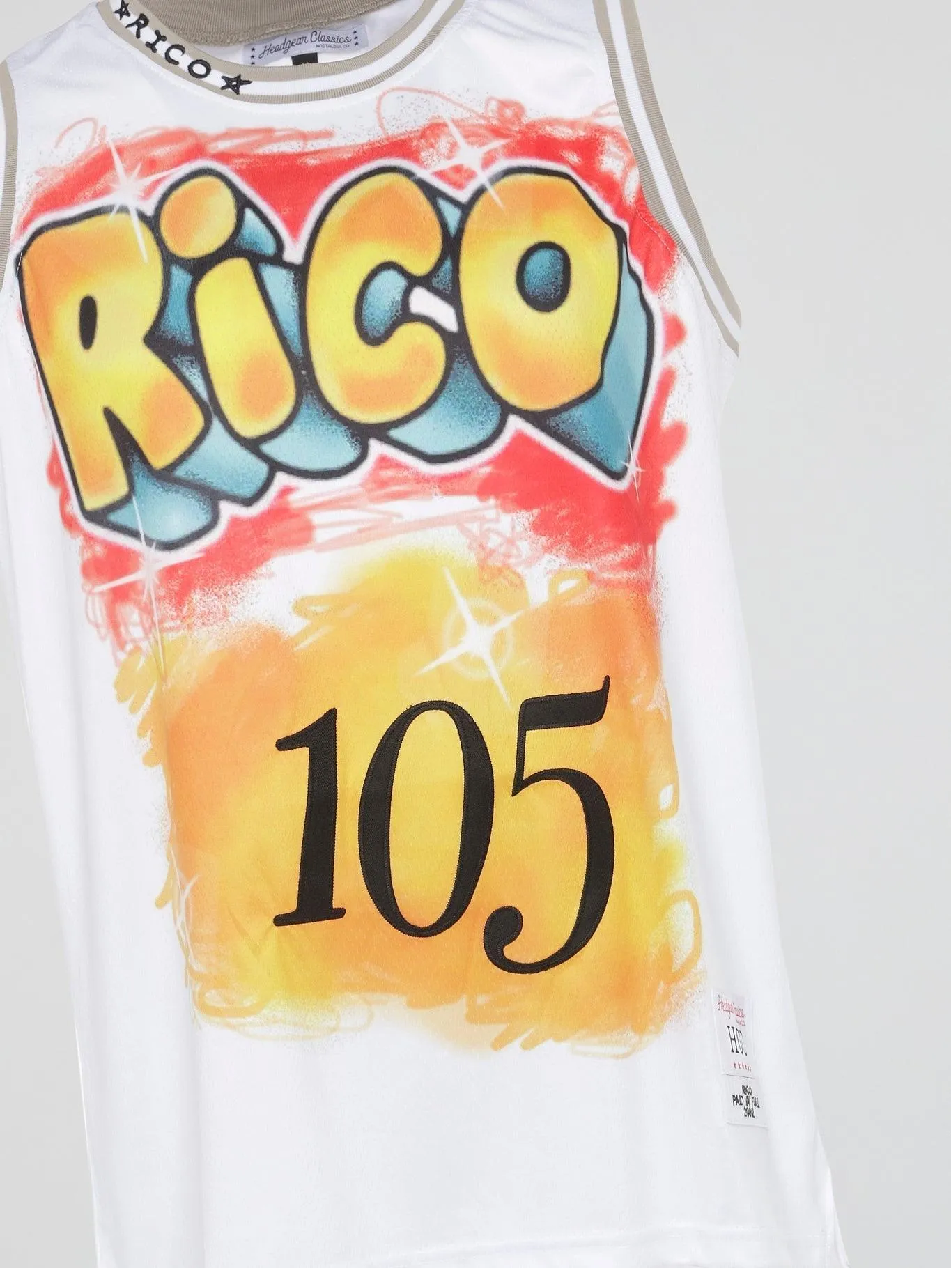 Headgear - Paid In Full Rico Airbrush Basketball Jersey