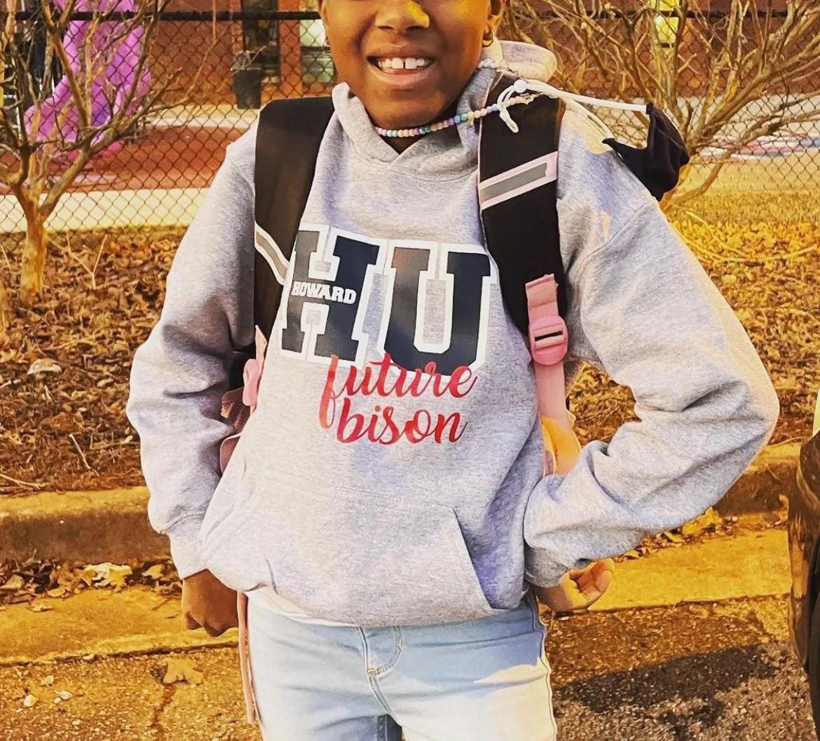 Howard University HU Future Bison Youth Hoodie Sweatshirt