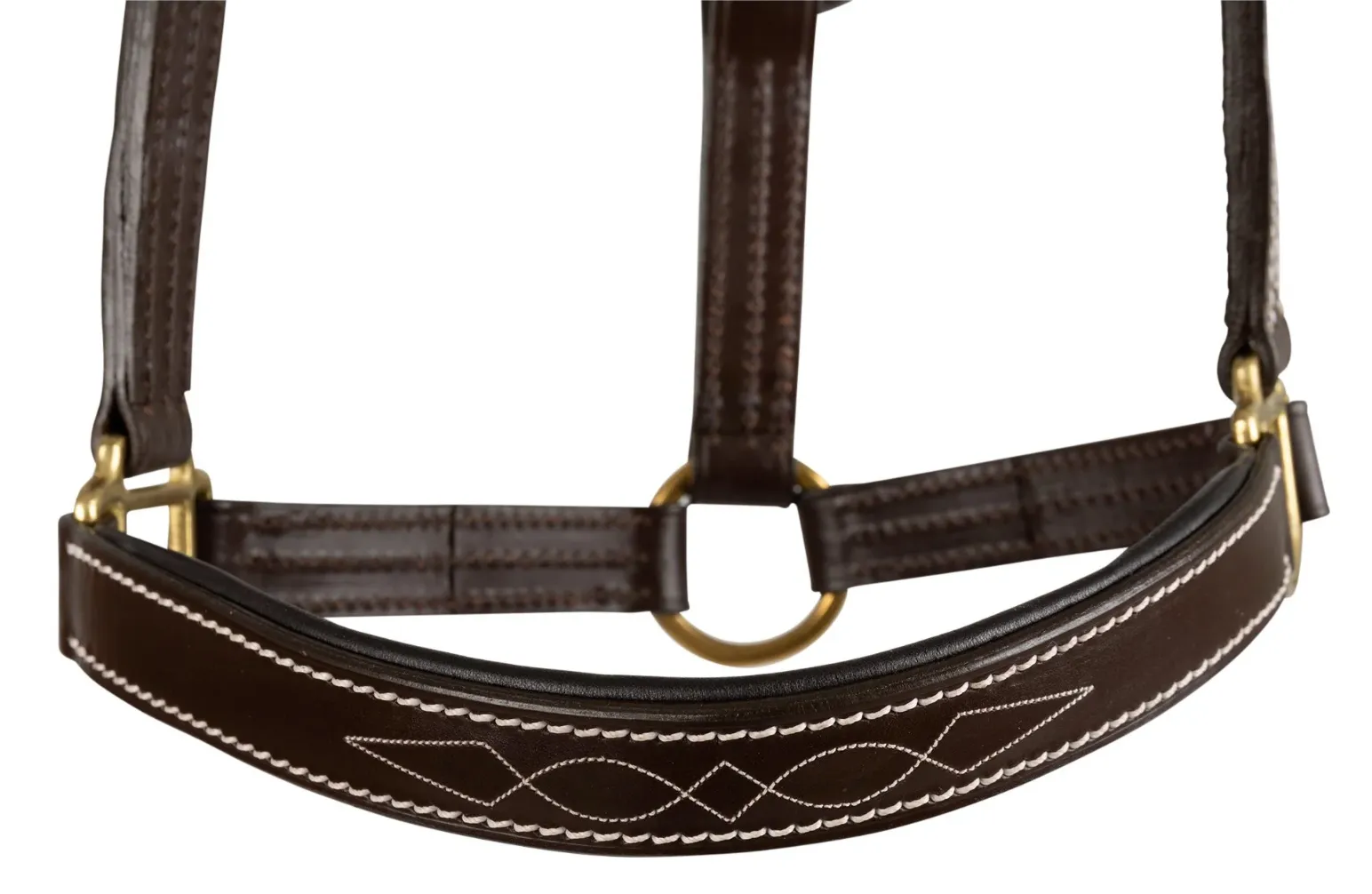 HUNTLEY LEATHER PADDED FANCY STITCH HALTER