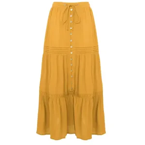 Joe Browns 16  Yellow Sunny Days Tiered Skirt