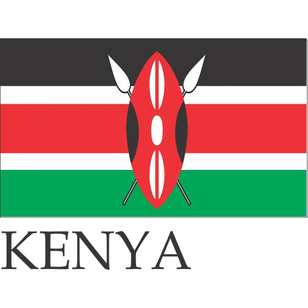 Kenya Embroidered Flag Badge