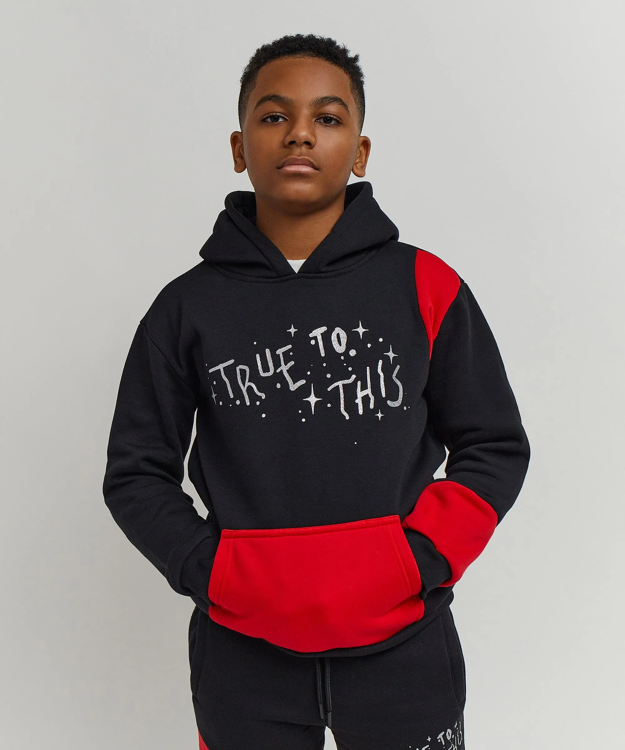 Kids True To This Back Print Hoodie