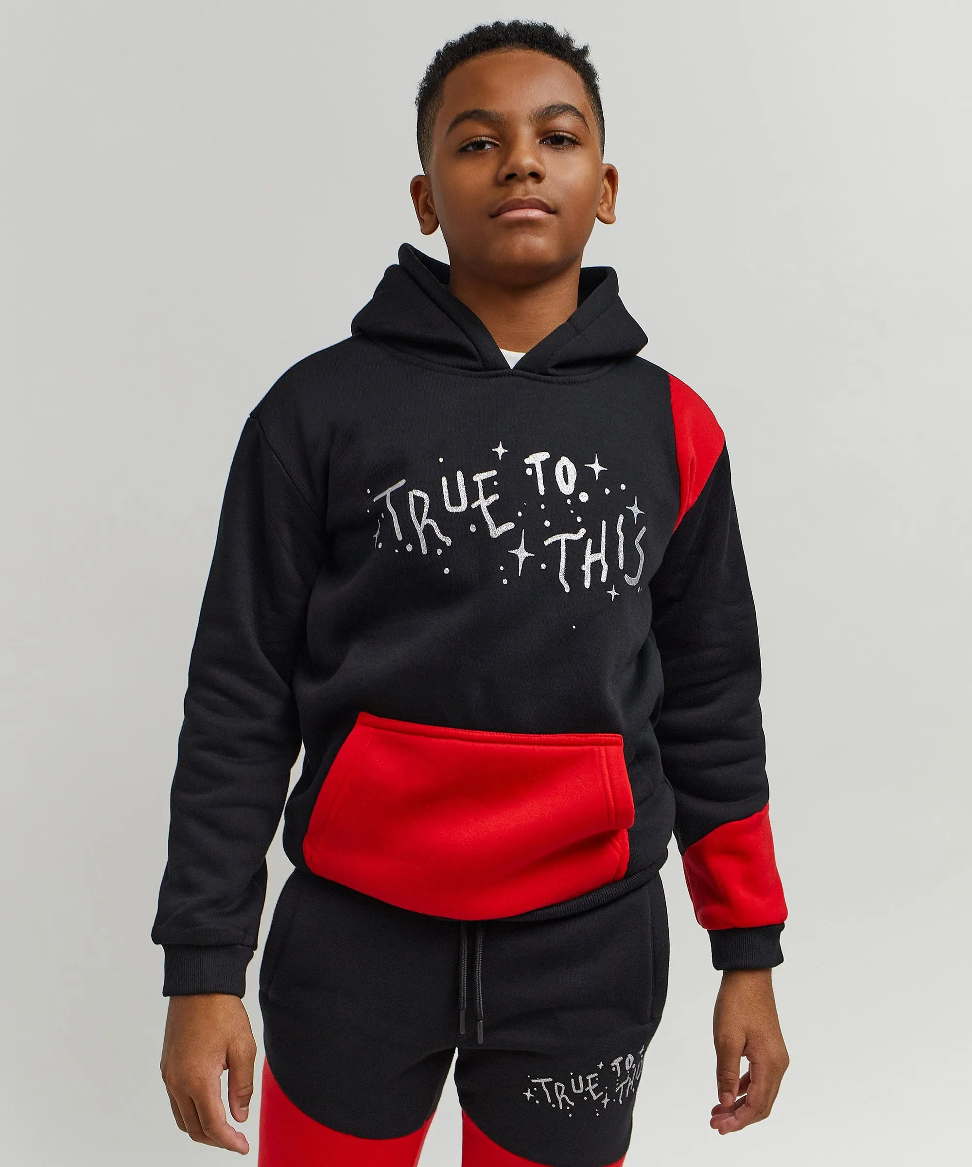 Kids True To This Back Print Hoodie