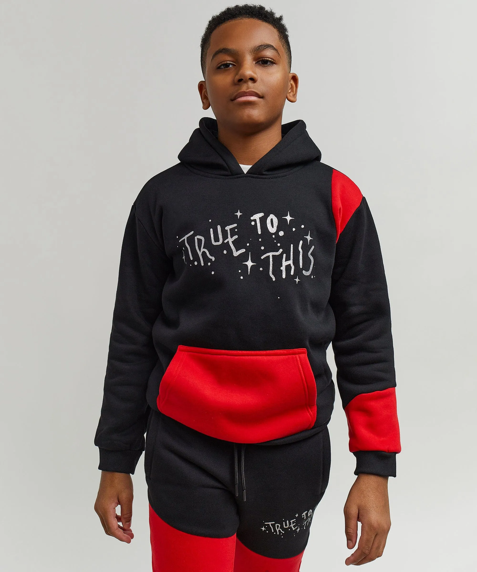 Kids True To This Back Print Hoodie