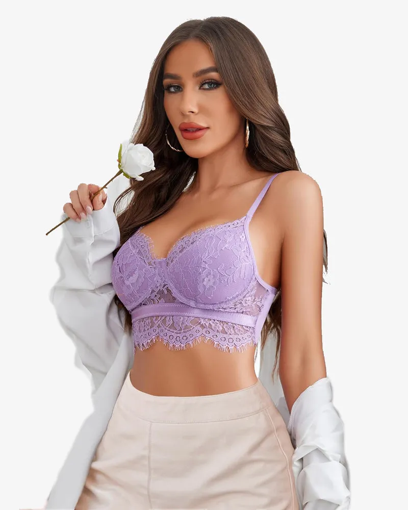 Lace Bustier Corset V Neck Cami Top