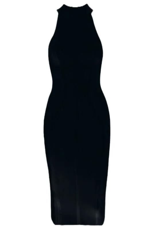 Lea Bandage Midi Dress - Classic Black