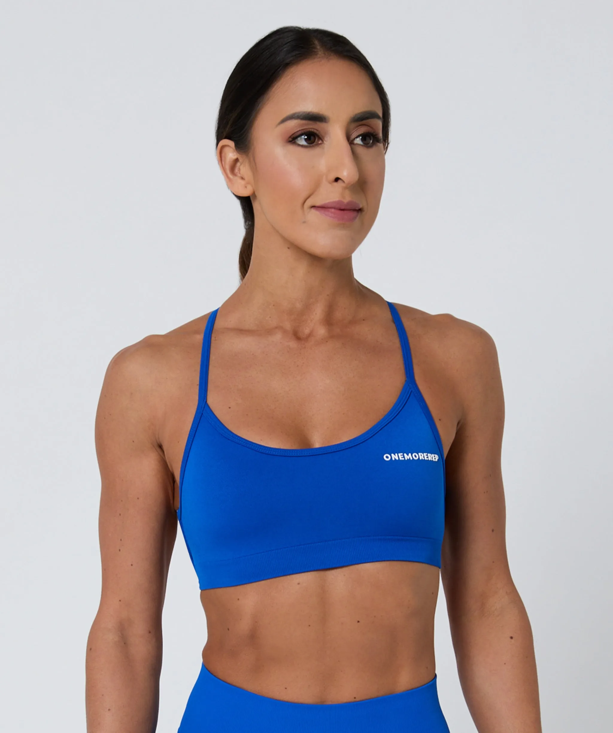 Luscious Seamless Strappy Bralette Electric Blue