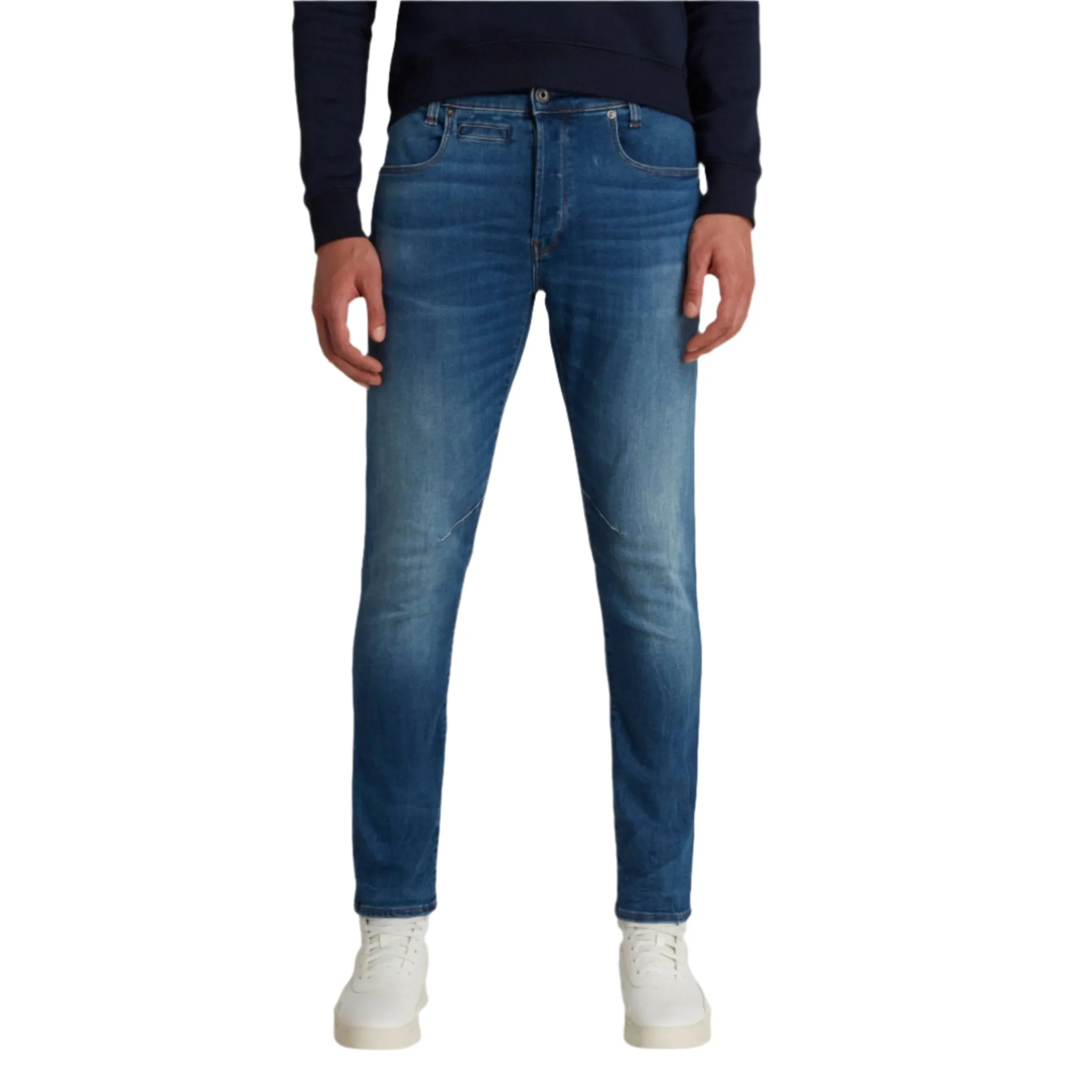 Medium Blue D-Staq 5-Pocket Slim Jeans