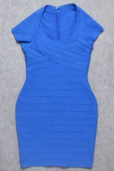 Miranda Bandage Mini Dress - Royal Blue