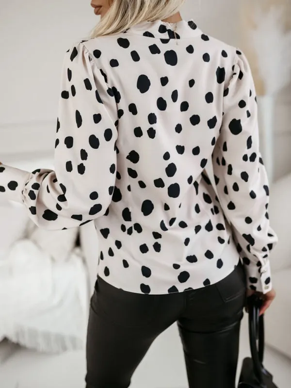 New Fashion Printed Long Sleeve V-Neck Shirt