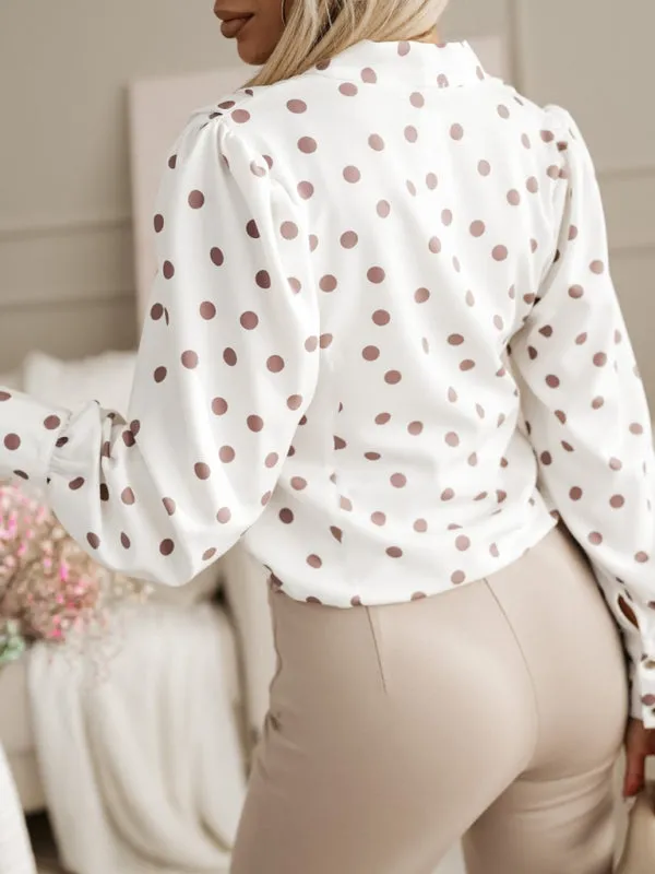 New Fashion Printed Long Sleeve V-Neck Shirt