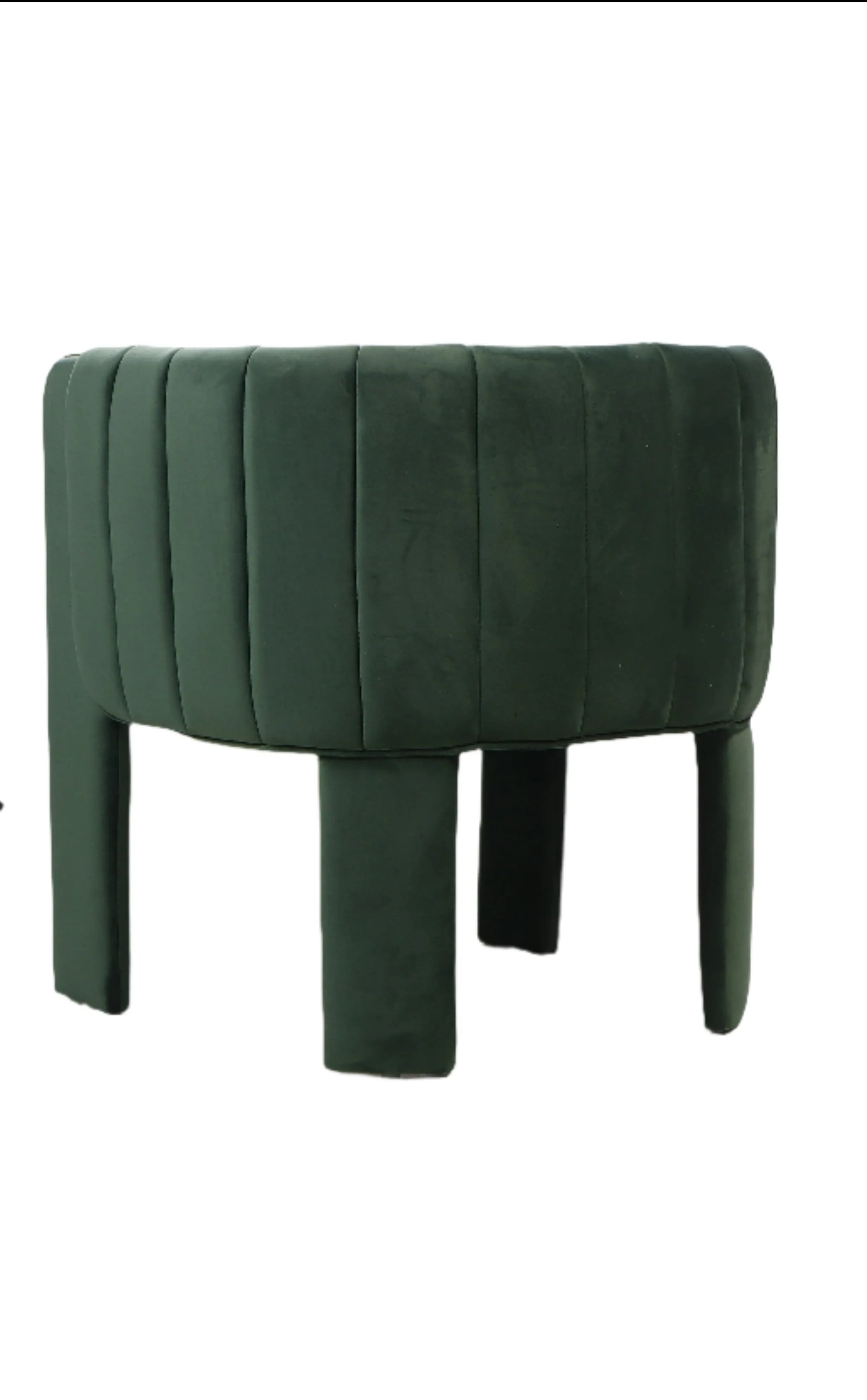 Olivia Channel Tufted Dining Chair in Green