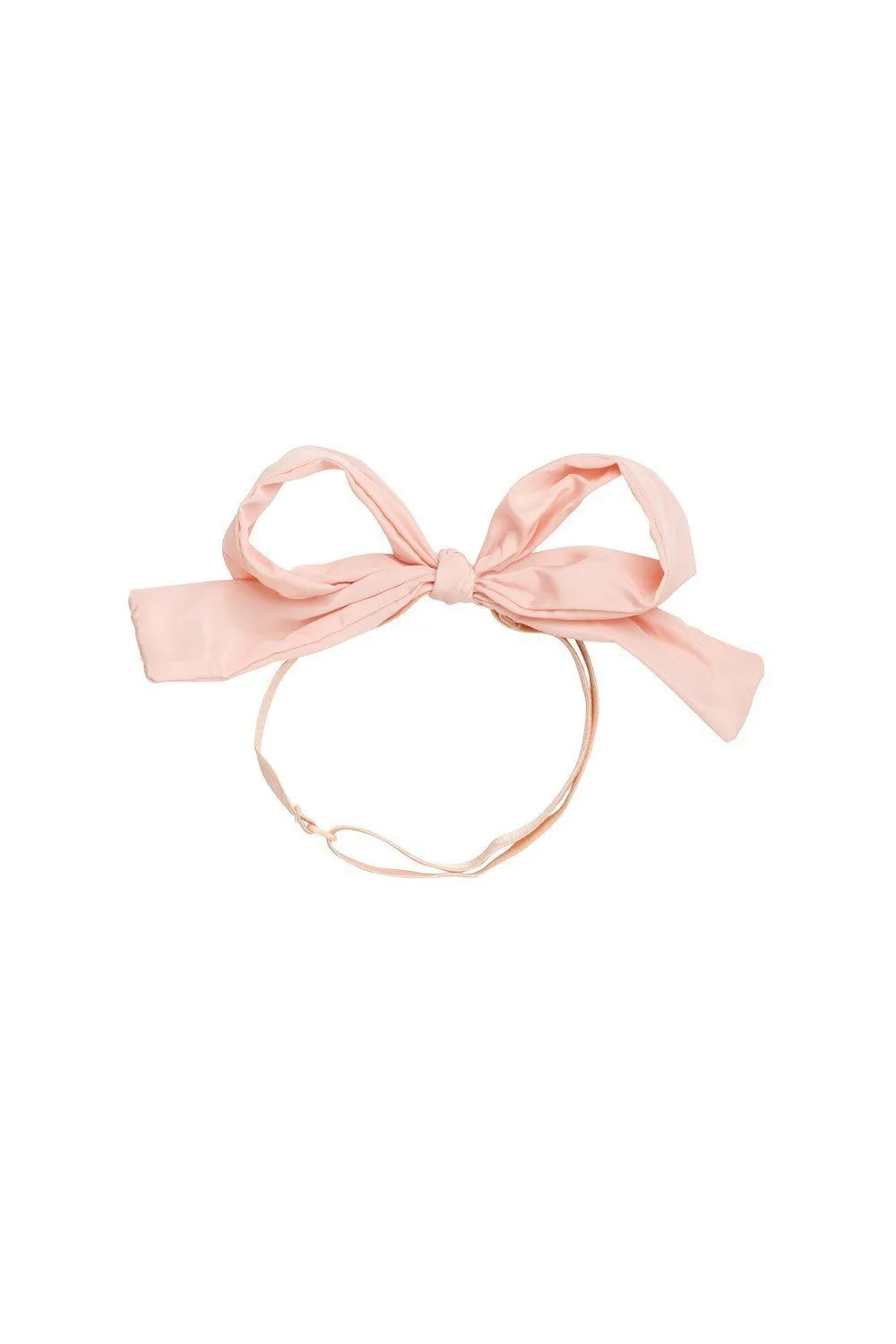 Party Bow Taffeta Wrap - Blush