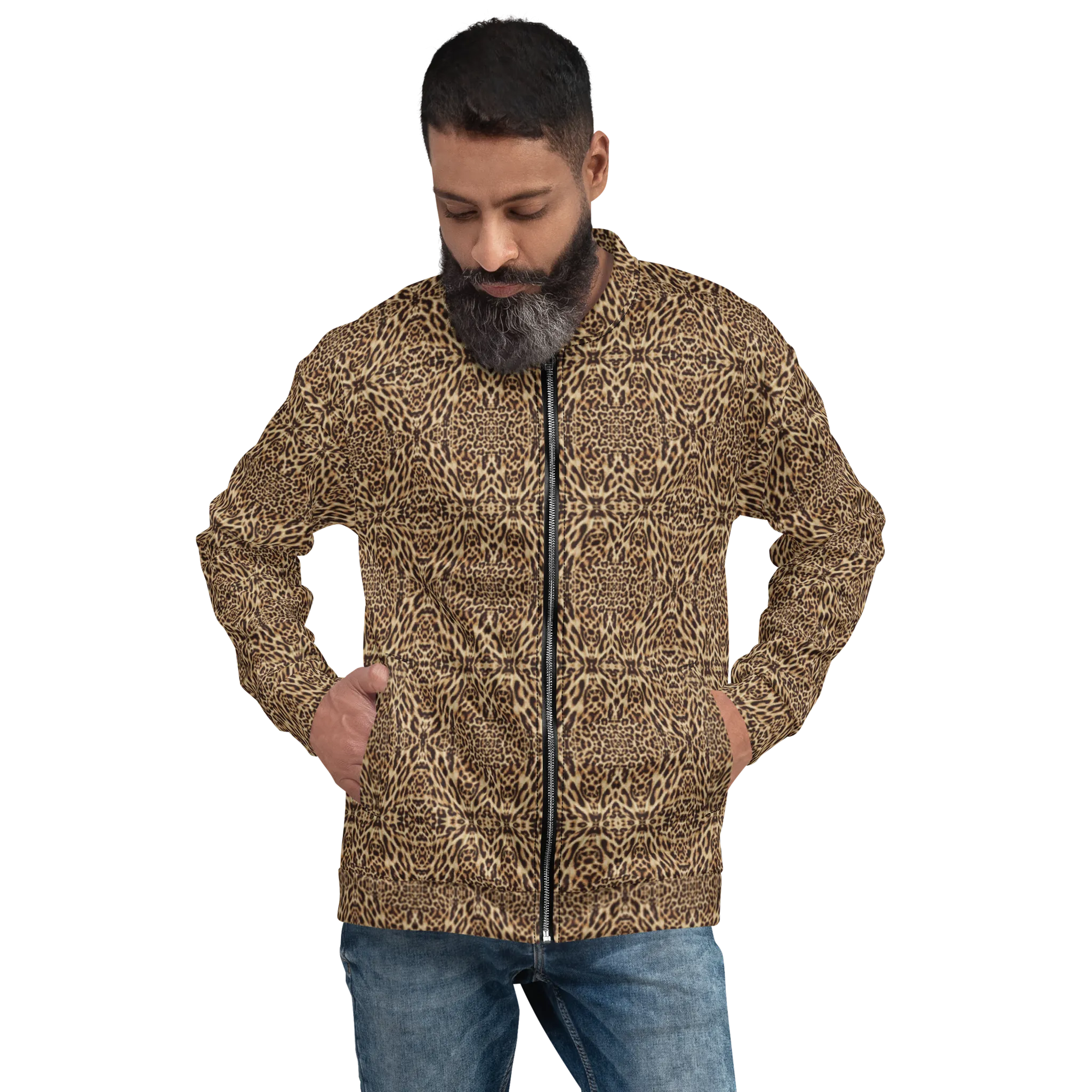 Recursia Contemplative Jaguar I Men's Bomber Jacket