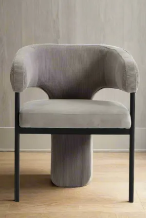 Sabrina Dining Armchair Chair in Gray