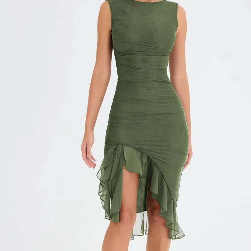 Seema - Flattering dress with ruffle detail