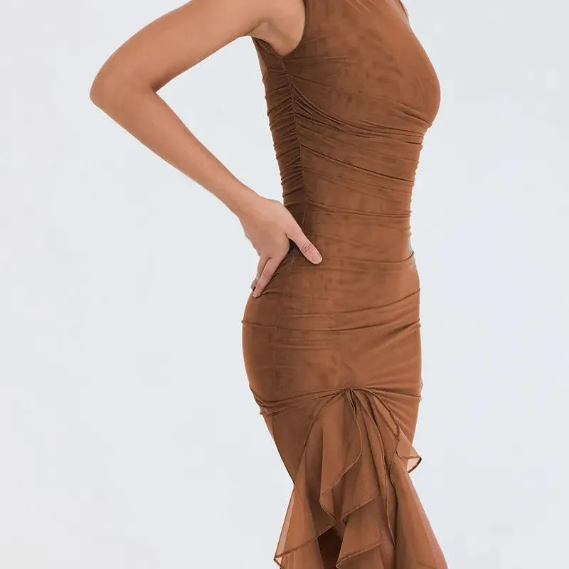 Seema - Flattering dress with ruffle detail