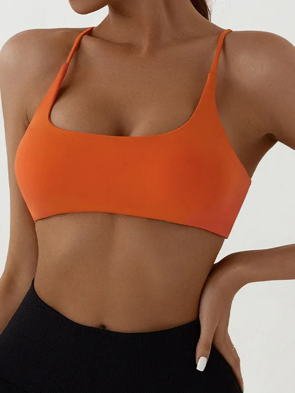 ZASUWA Female Cross Beautify Back U Collar Sports Bras